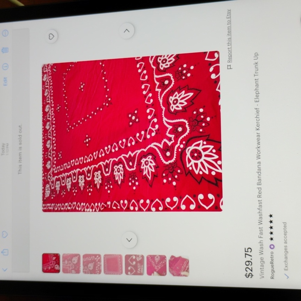 💖 PINK & White 💯% COTTON Printed Bandana Scarf EPLVC WASHFAST COLORS - Picture 8 of 16